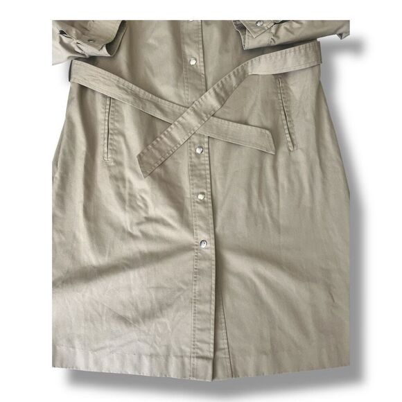 Vintage Ariston Hart-Albin Billings Tan Trench Coat Size Large - Picture 2 of 5